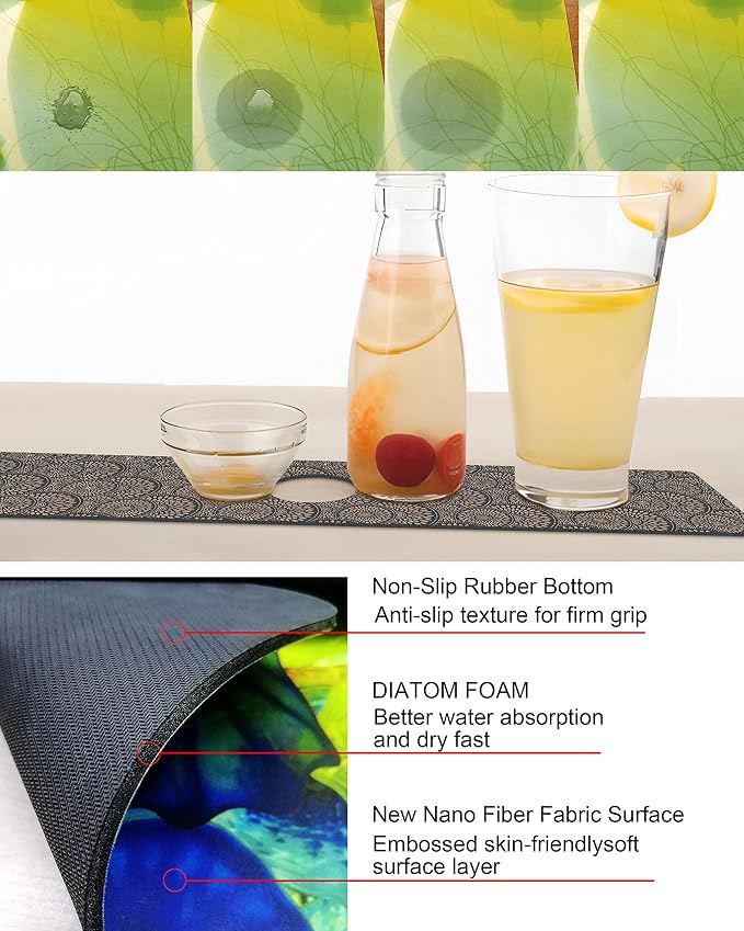 Kitchen Sink Splash Guard Faucet Mat Super Absorbent Fast Drying Mat Sink - Image 3