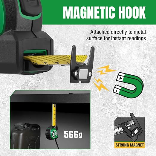 SK 25FT Tape Measure with Magnetic Hook and Self-Locking Mechanism - Image 5