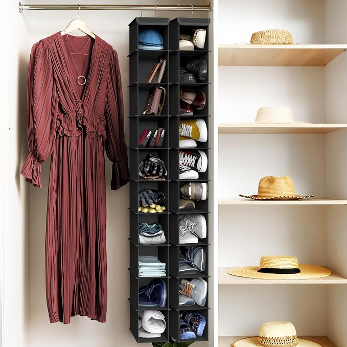 Simple Houseware 10 Shelves Closet Hanging Shoe Organizer, Holds Up to 20 lbs - Image 7