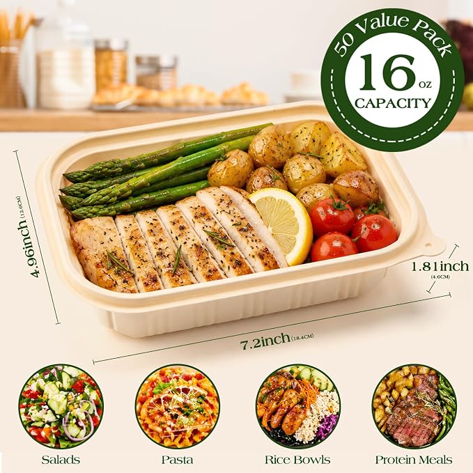100 Piece Meal Prep Containers - Image 7