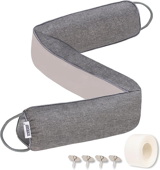 TORRAMI 30" Door Draft Stopper for Bottom of Doors, Seal Blocks Hot Air by TORRAMI