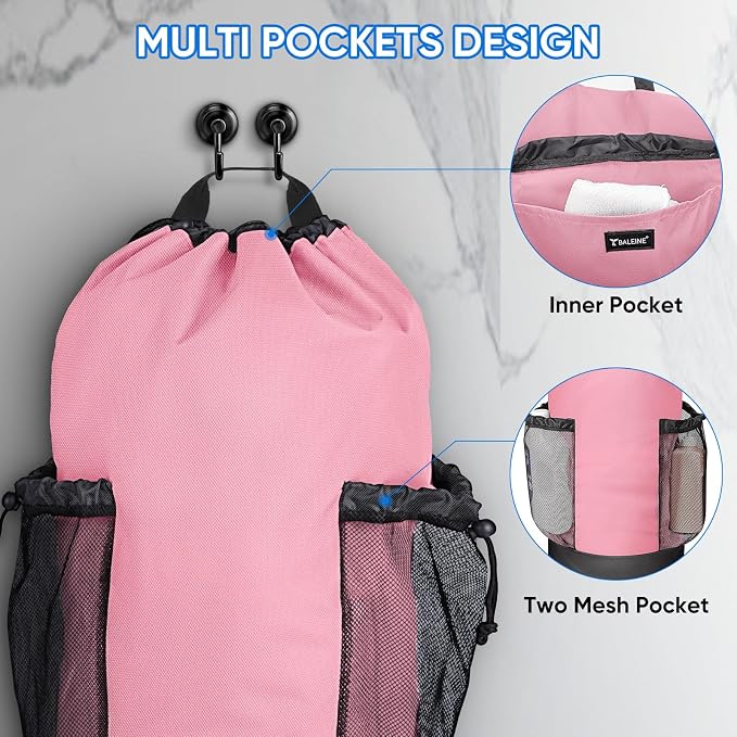 BALEINE 2PK 150L Laundry Bag Backpack, 900D Oxford Fabric Large Travel Laundry - Image 4