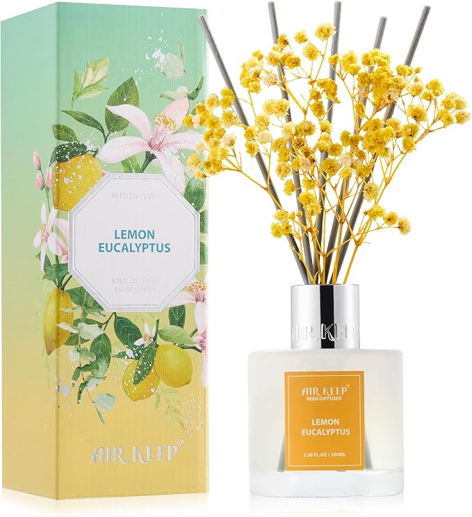 Reed Diffuser Set, 3.38 fl oz by Airkeep