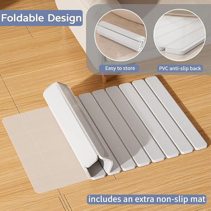 Large Stone Bath Mat 31.5 x 19.7in, Diatomaceous Earth Mat - Image 5