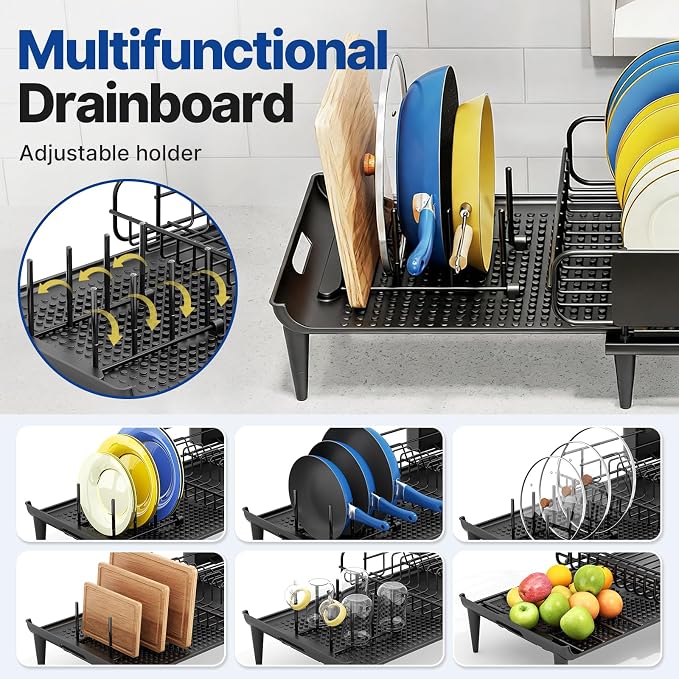 Urackify Expandable Dish Drying Rack - Image 5