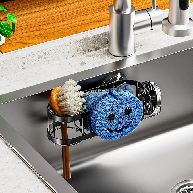 Cisily Sponge Holder Smiley Face, Sink Caddy - Image 6