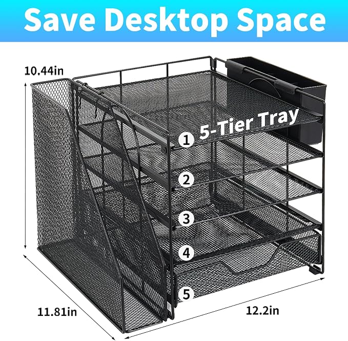 5-Tier Desk File Organizer - Image 2