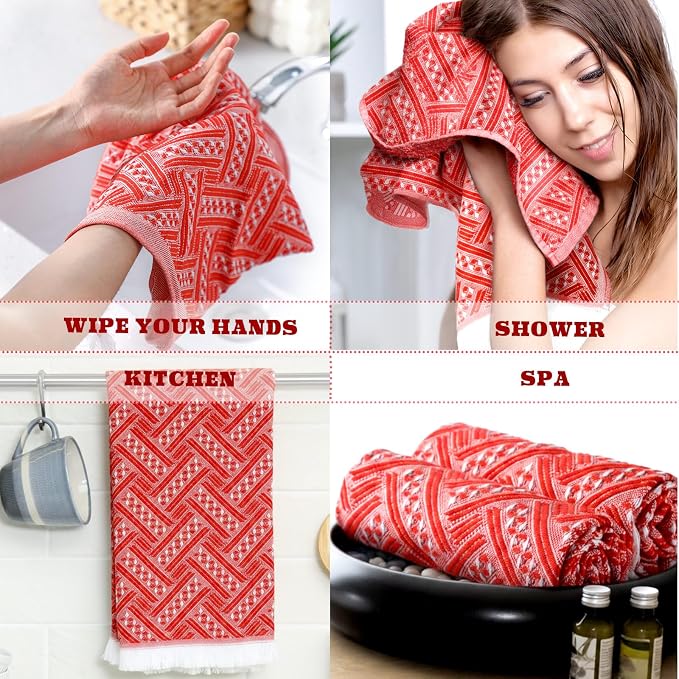 HunnmingRe 4 Pack Boho Hand Towel - Image 6
