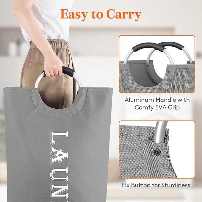 Lifewit 2 Pack 120L Laundry Basket - Image 3