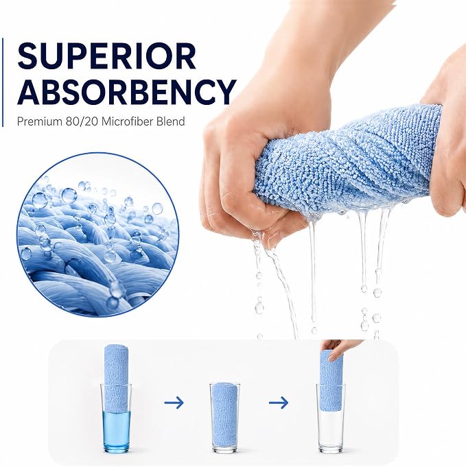 Veco Microfiber Cleaning Cloth Roll 80 PCS - Image 6