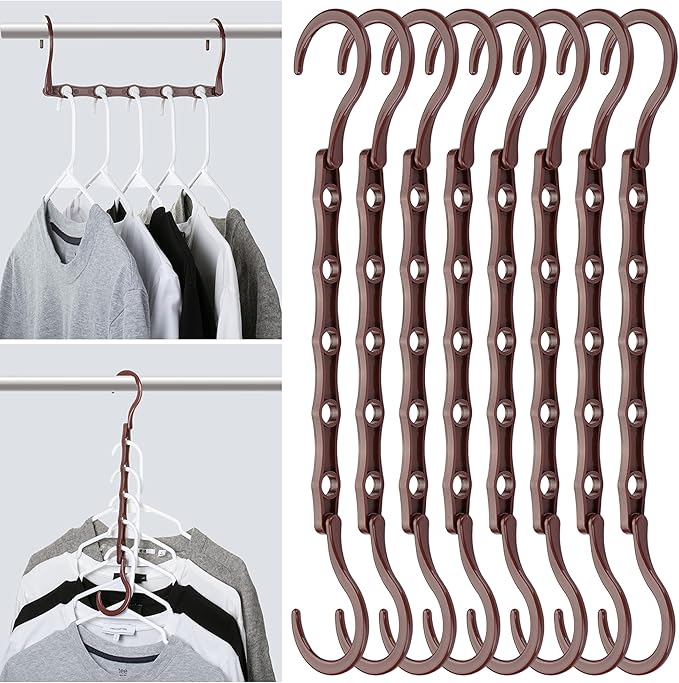 Mr. Pen- Space Saving Hangers, 360° Rotating Hooks | Magic Cascading Hanger by MrPen