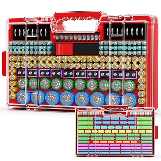 Narotood Battery Organizer Storage Holder Box Case by Narotood