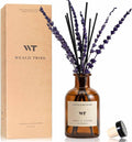 Reed Diffuser Set for Bathroom Air Fresheners Decor | Pure Lavender Scent Oil by WEALD+TRIBE