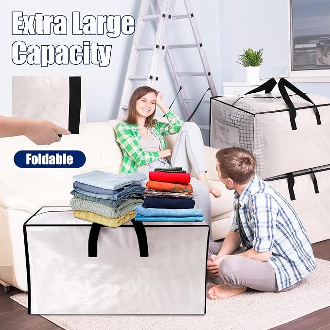 SWEET DOLPHIN 12 Pack Extra Large Moving Bags - Image 6