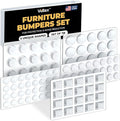 118 Clear Cabinet Bumper Pads – Self-Adhesive Silicone Set with 5 Shapes for Doors, Drawers & Furniture – Sound Dampening Pads for Surface Protection