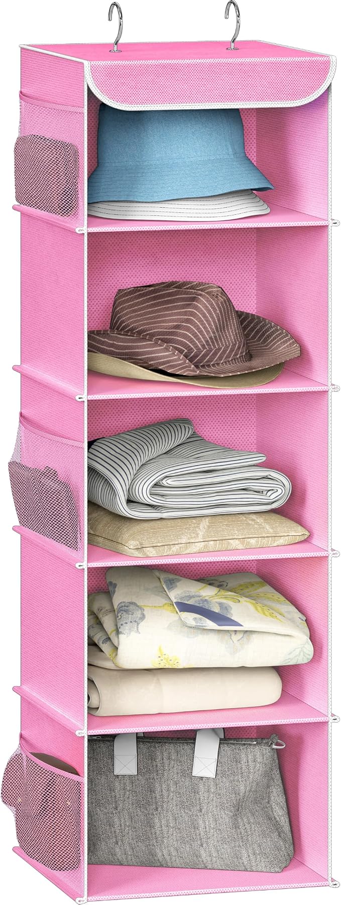 Simple Houseware 5 Shelf Hanging Closet Organizer, Top Support Metal Frame by SimpleHouseware
