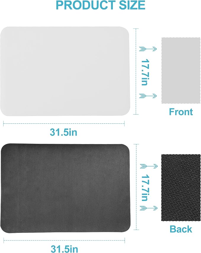 Dish Drying Mat for Kitchen Counter, Rubber Backed | Hide Stain Anti Absorbent - Image 7
