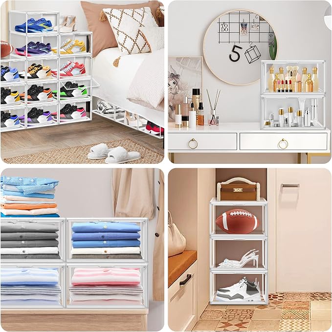 1 Pack Clear Plastic Shoe Boxes - Image 7