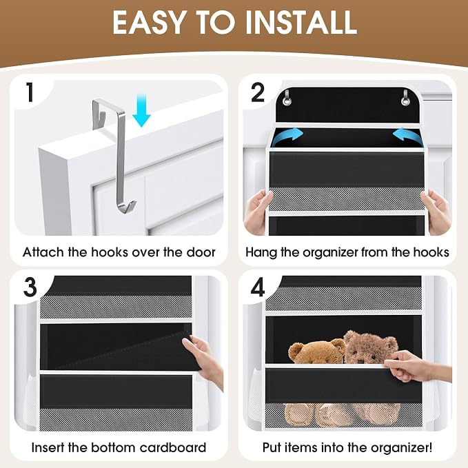 1Pack Over The Door Organizer Large Capacity Hanging Storage Room Organizer - Image 3