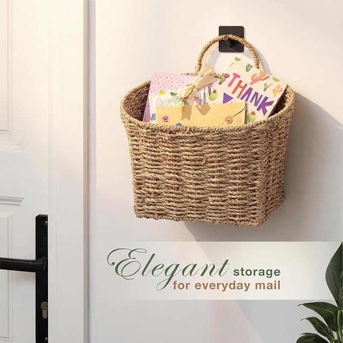 84ECO Set of 2 Seagrass Hanging Baskets - Image 3