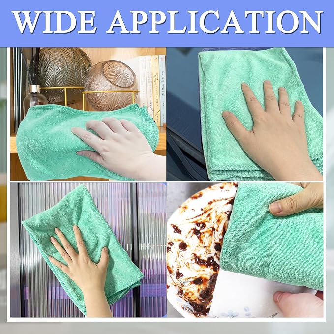 12 Pcs Extra Large Microfiber Cleaning Cloth, Microfiber Towels - Image 5