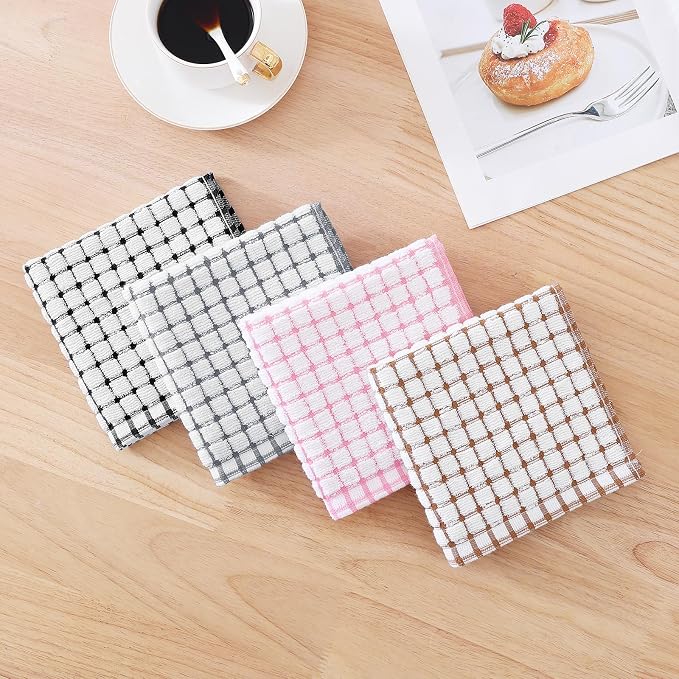 Kitinjoy Cotton 8 Pack Terry Kitchen Dish Cloths - Image 7