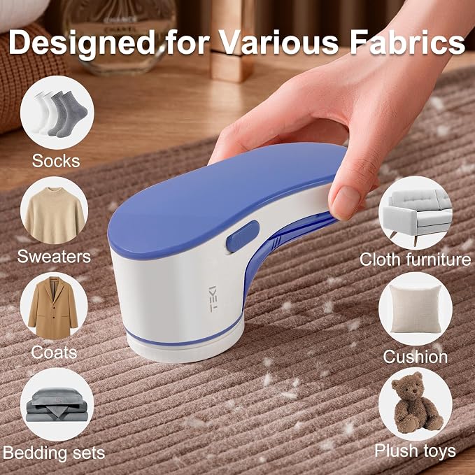 Fabric Shaver, Lint Remover for Clothes Rechargeable Clothes Shaver Pill Remover - Image 5