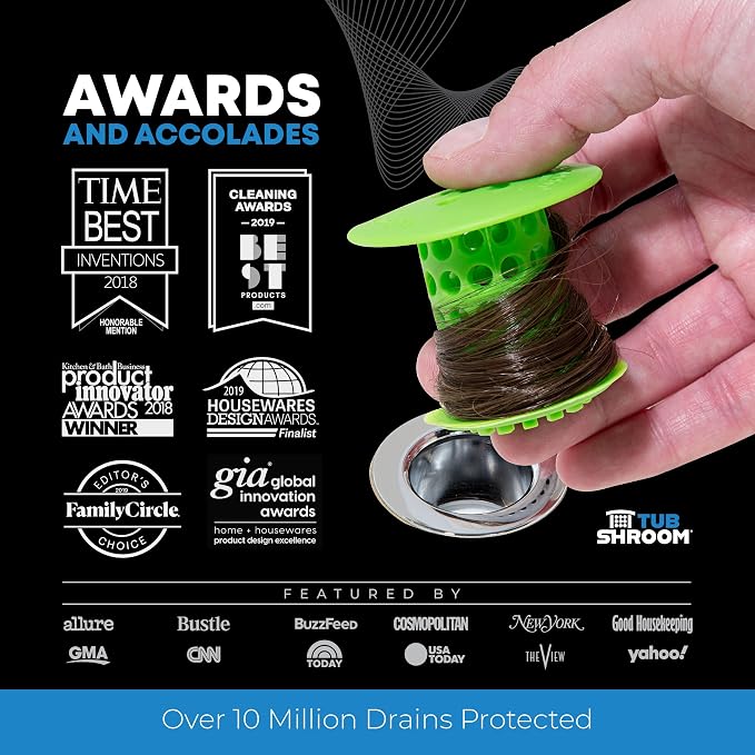 TubShroom Bathtub Drain Hair Catcher – In-Drain Tub Strainer & Clog Prevention - Image 8