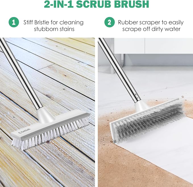 SetSail 12-in Wide Floor Scrub Brush - Image 4