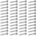 Ravinte Door Stoppers, 48 Pack Satin Nickel Spring Door Stops | Stoppers by Ravinte