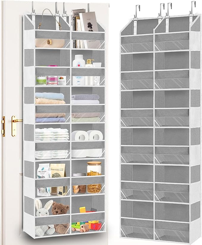 Over The Door Organizer 6 Tiers, Extra Large Behind Door Storage of 12 by Ofiray-home