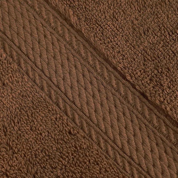Superior Egyptian Cotton 800 GSM Plush & Absorbent, 9 Piece Set, Chocolate | - Image 3
