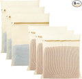 6Pcs Organic Cotton Mesh Laundry Bags by Meeall