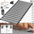 EBD LED Under Cabinet Lights Hardwired Built-in Adjustable Cable Midway Input Under Counter Lights for Kitchen Sink Light 15 Pcs 6750 Lm 6500K Super-Bright for Closet Shelves Shelf Locker & Bookcase