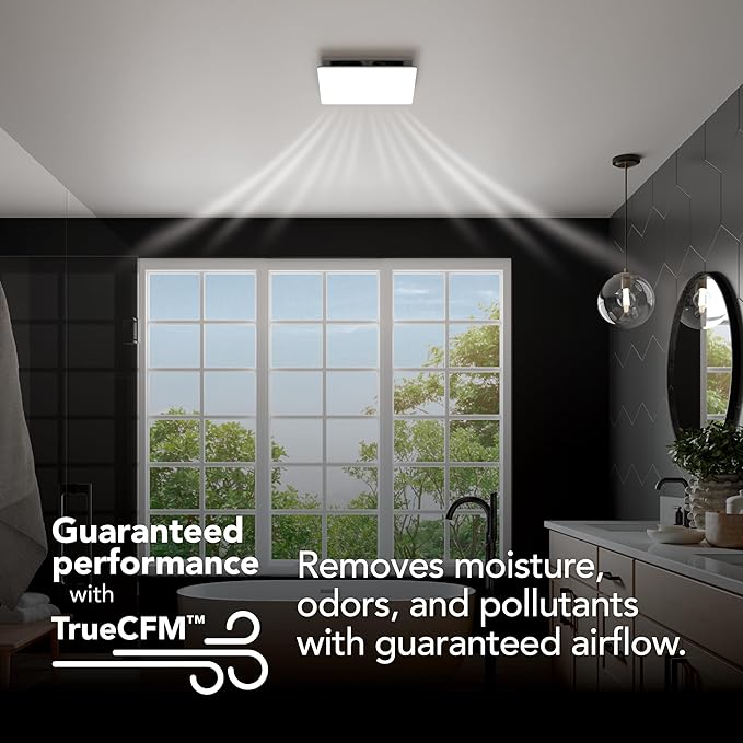 EVOLVE Premium Bathroom Exhaust Fan w/Continuous Run, 110-130-150 Selectable CFM