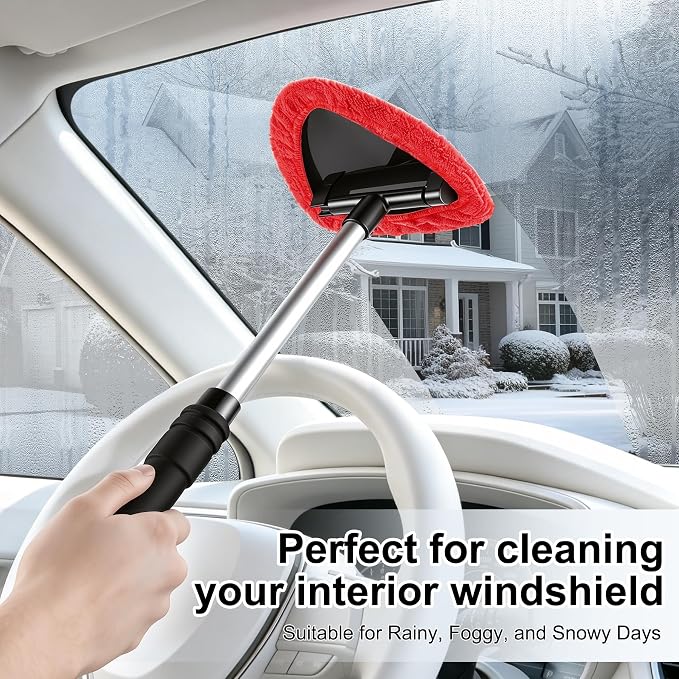 JUSTTOP Windshield Cleaner Tool, Car Interior and Exterior Window Cleaning Kit - Image 5
