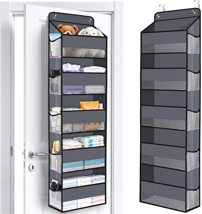 Over The Door Organizer Storage behind Door Hanging Organizer by WiseLife