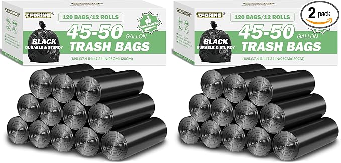 45-50 Gallon Trash Bags Unscented by TFORING%C2%AE