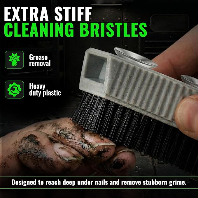 Grip Clean Nail Brush for Cleaning Fingernails – Heavy Duty Nail Brush - Image 3