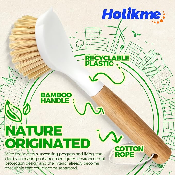 Holikme 5 Pack Dish Brush Set - Image 4