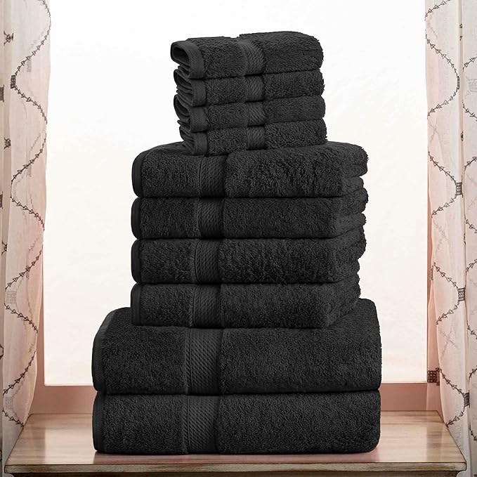Superior Egyptian Cotton Ultra Plush & Absorbent, 10 Piece Set, Soft Luxury by SUPERIOR