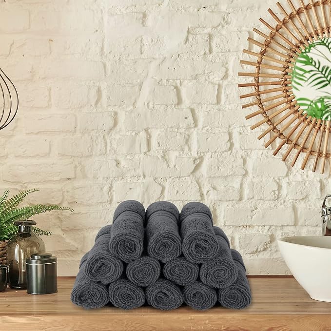Utopia Towels 12 Pack Premium Wash Cloths, 12x12 in, 100% Cotton, Gym & Face - Image 7