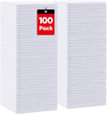 HOMEXCEL White Microfiber Cleaning Cloth 100 PK, Towels by HOMEXCEL