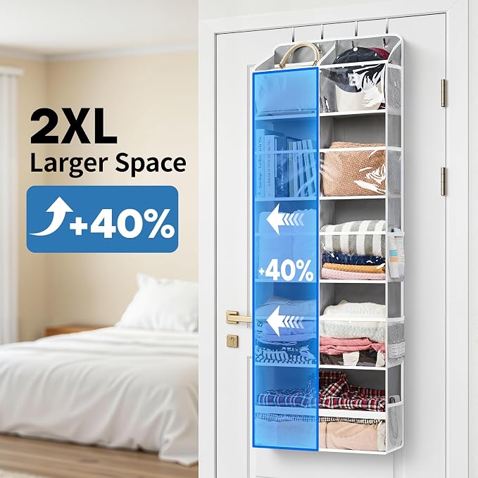 JARLINK Over the Door Organizer, Extra Large Storage - Image 3