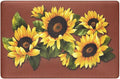 Anti-Fatigue Floor Comfort Mat - 18 x 30 Inch (Black Eyed Susan) - Waterproof Non-Slip Rug - Easy to Clean Cushioned Mat for Kitchen, Bathroom, Standing Desk & Office - Achim Home Decor