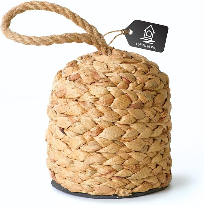 4.4lb Water Hyacinth Door Stop, Door Stopper by ChiAnHome
