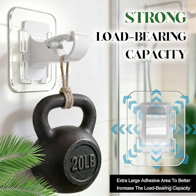 Detachable Adhesive Curtain Rod Holder-20LB, No Drill Curtain Rod Brackets | - Image 3