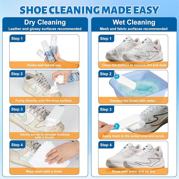 Jevvu Shoe Cleaner, Sneaker Cleaner Foam - Image 6