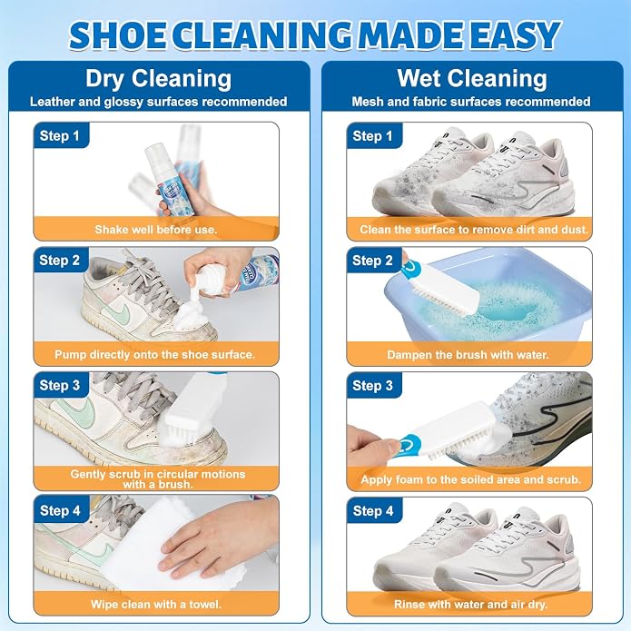Jevvu Shoe Cleaner, Sneaker Cleaner Foam - Image 6