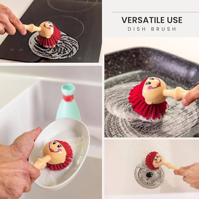Vigar Dolls Dish Brush with Holder - Image 5
